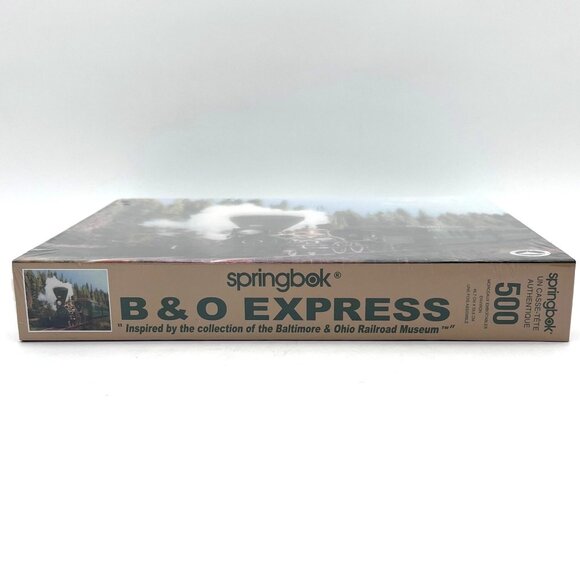 Springbok 500 Piece Jigsaw Puzzle B&O Railroad Museum Summit 5 Train Scene NEW - Picture 9 of 11